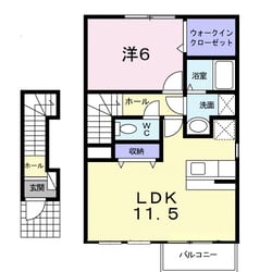 アクラ－ジュの物件間取画像